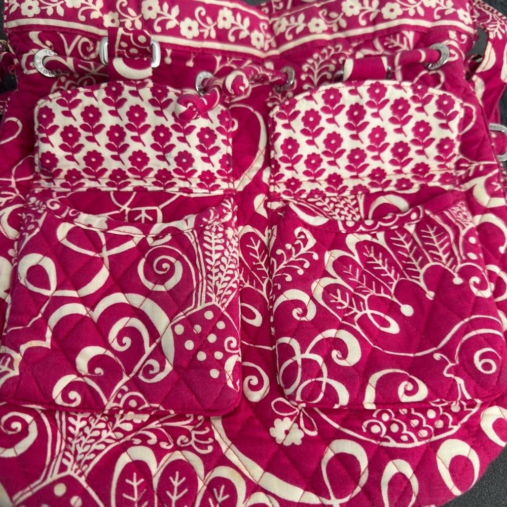 Vera Bradley (retired) Twirly Bird Pink Drawstring Bag - Picture 10 of 10